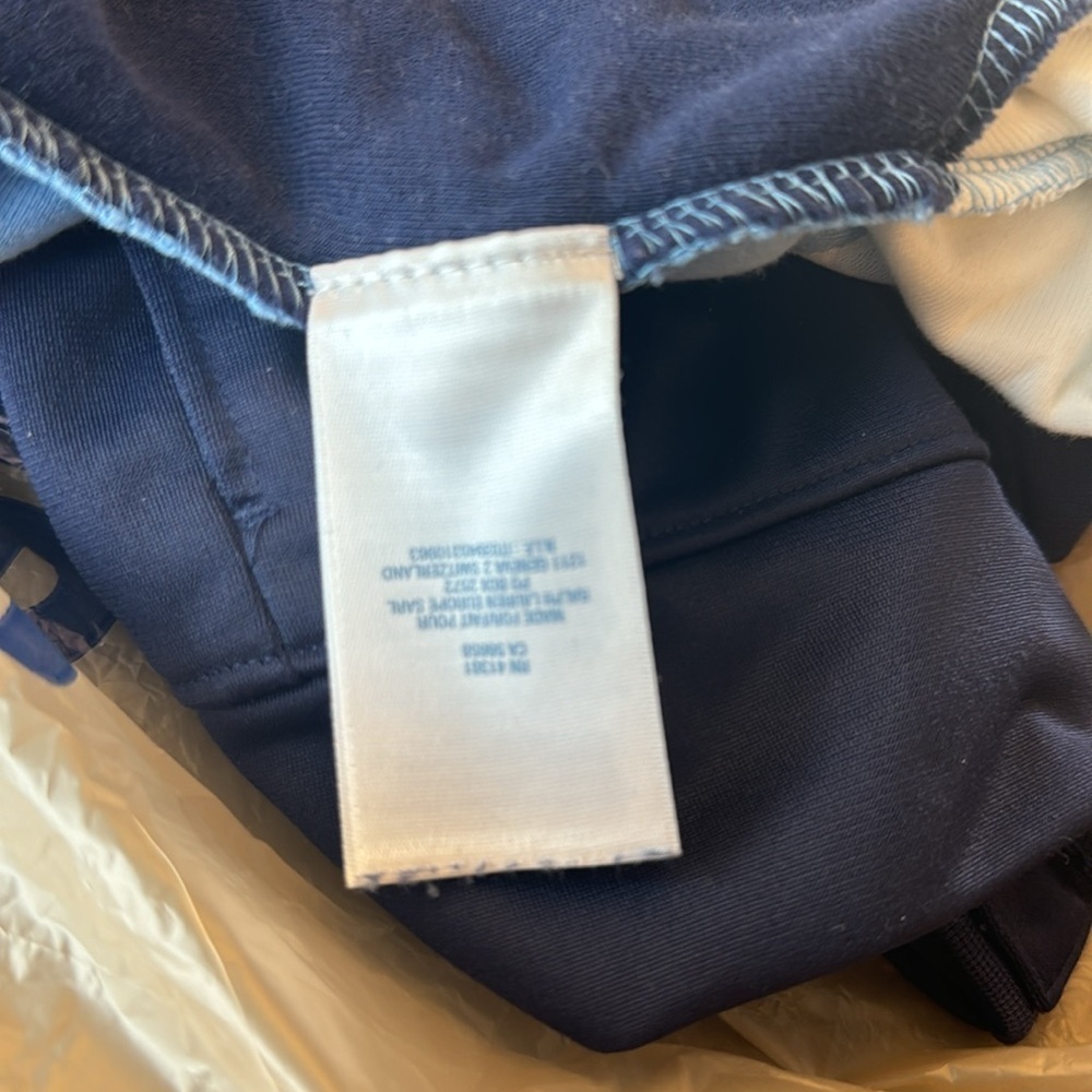 Velour jumpsuit with collar Blue and Navy Blue Ralph Lauren vintage jumpsuit 3M - Picture 8 of 8